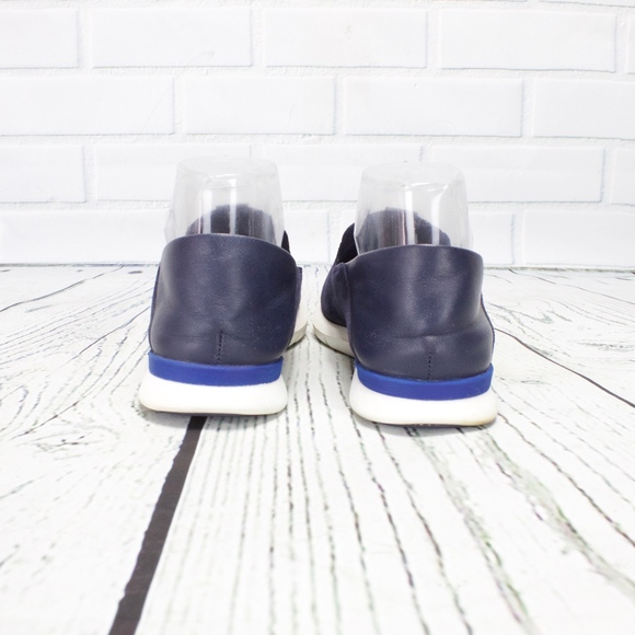 Cole Haan Grand Os Lightweight Blue Suede Loafers - Picture 5 of 8